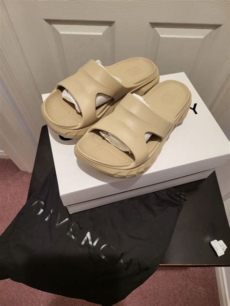 white givenchy slides replica|givenchy marshmallow slide.